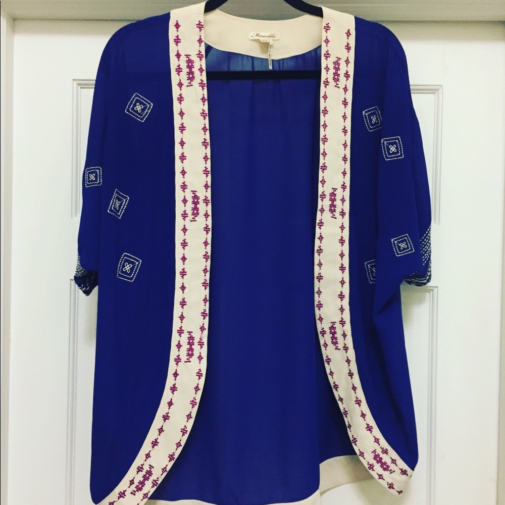 Royal blue kimono